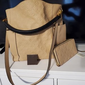Louis Vuitton Brand New Monogram Empreinte Hobo Bag and wallet